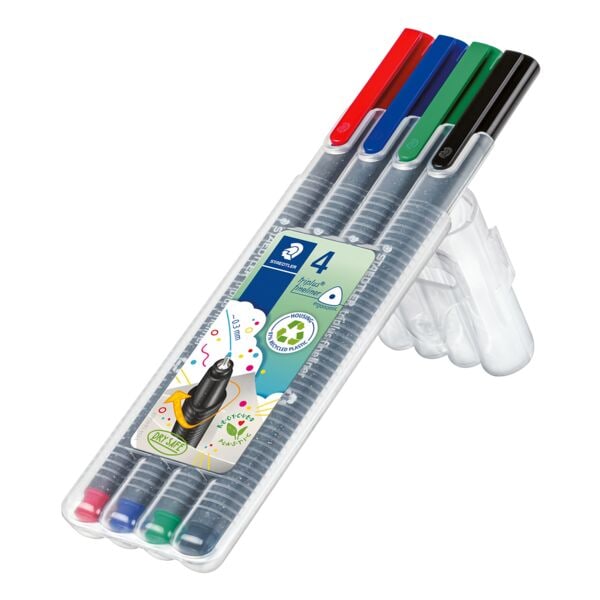 Etui van 4 fineliners »triplus«