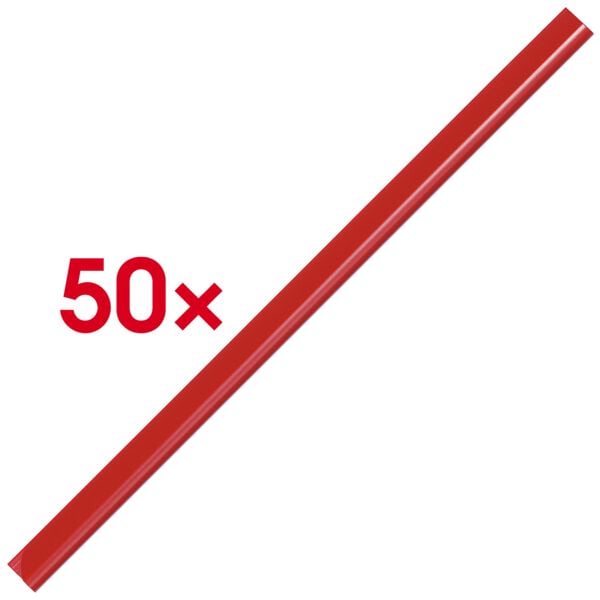 Klemrails A4 6 mm 50-60 bladen