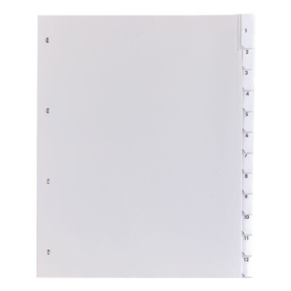 Kunststoftabbladen 12-delig A4 Maxi