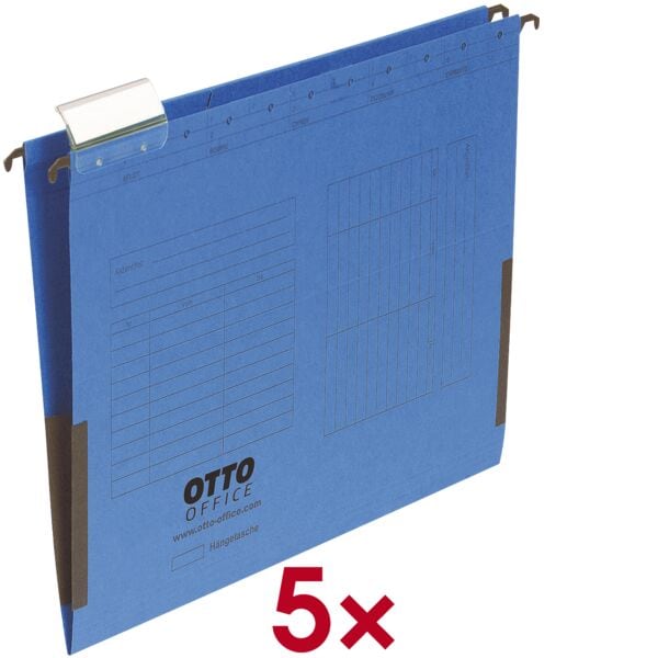 Hangmappen met dichte zijkant - 5 stuks
