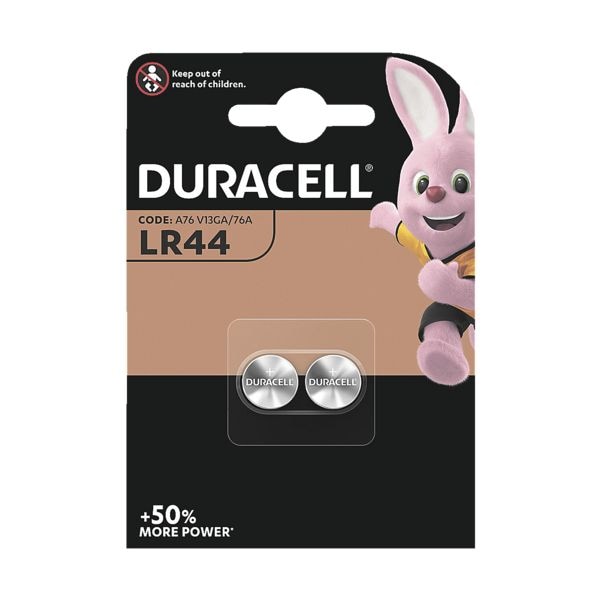 Pak met 2 knoopcel batterijen LR44 / AG13