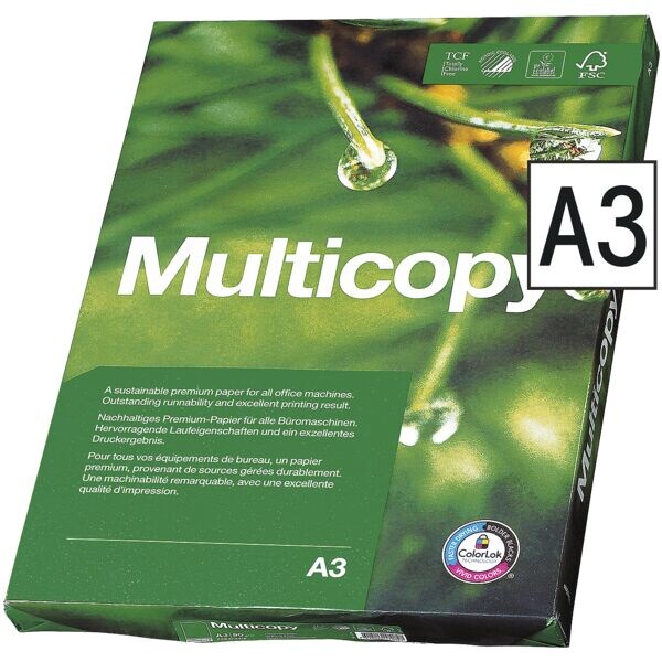 Multifunctioneel papier »MultiCopy« A3 90 g/m² 500 bladen totaal