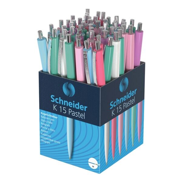 50 stuks balpennen »K15 Pastell«