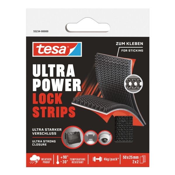 Klittenband «Ultra Power Lock Strips» 50 mm x 25 mm