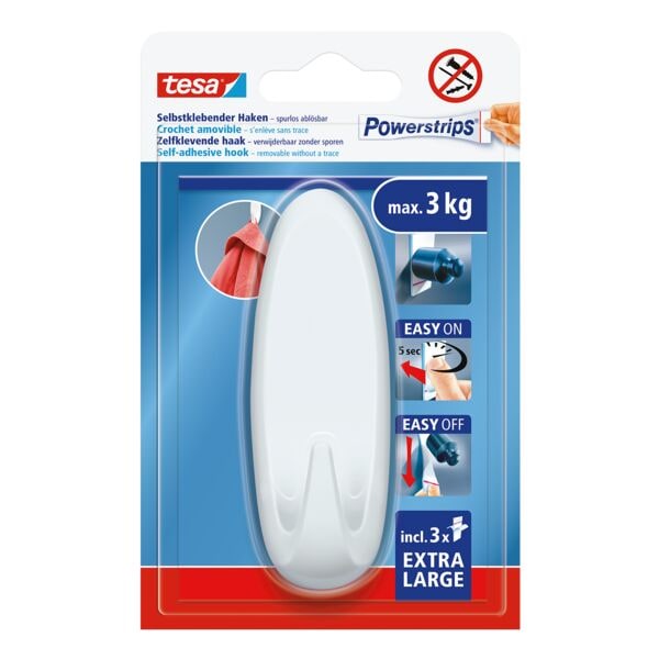 Powerstrips Haken XL ovaal 3 kg