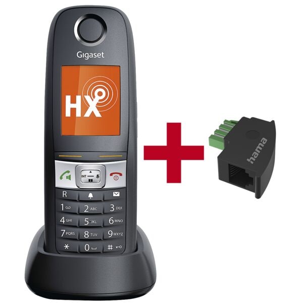Mobile handset »E630HX« incl. telefoonadapter TAE-U-stekker, modulaire koppeling