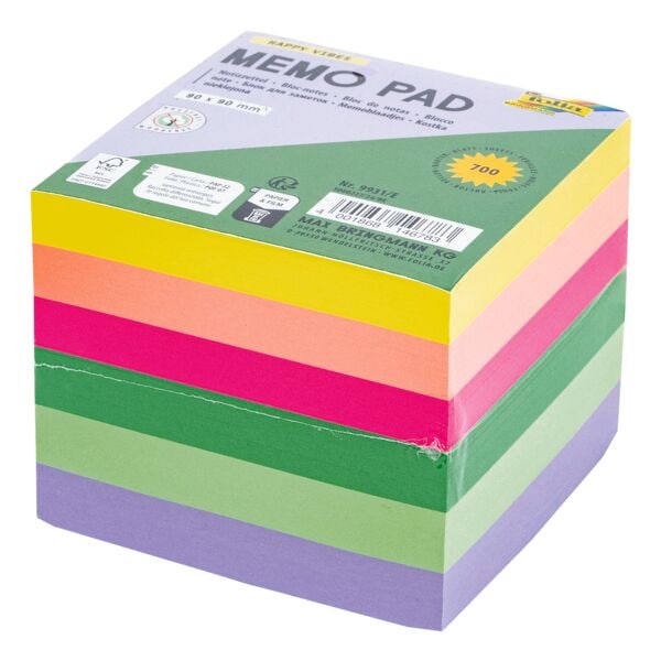 Notitieblok »HAPPY VIBES« 90 x 90 mm