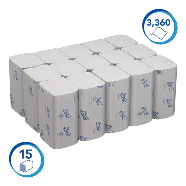 Pak met 3360 papieren handdoeken »Control« 1-laags