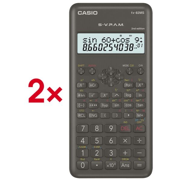 2x zakrekenmachine »FX-82MS«
