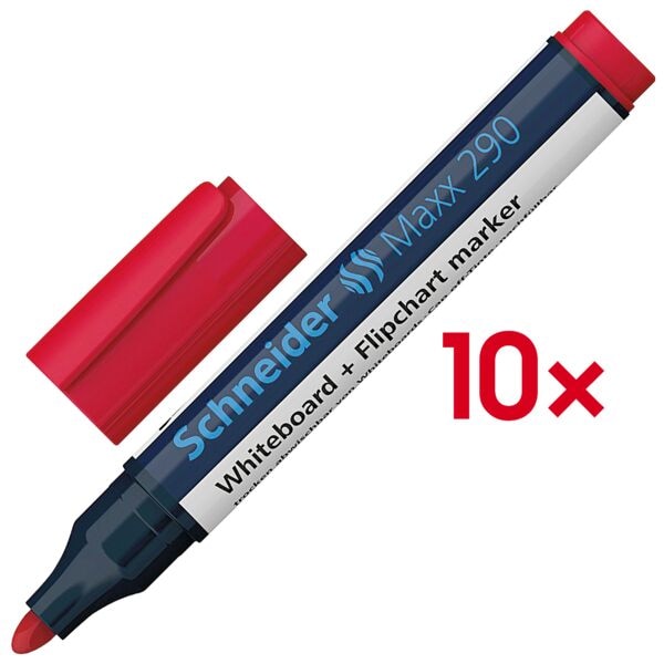 10x whiteboard- en flipchartmarkers »Maxx 290«