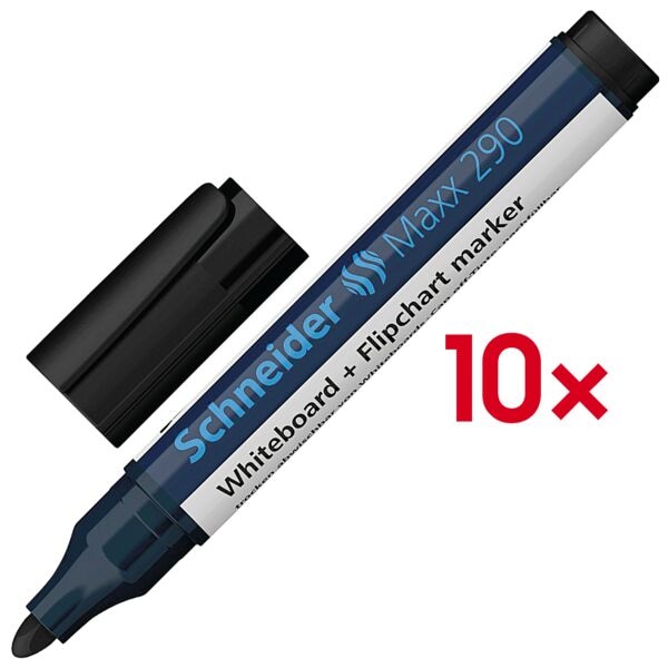10x whiteboard- en flipchartmarkers »Maxx 290«
