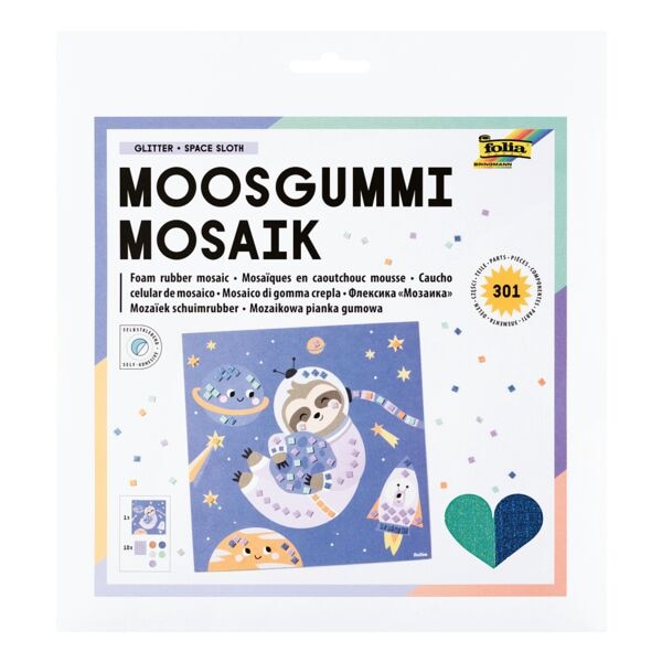 301-delige moosgummozaïekafbeelding »Space Sloth«