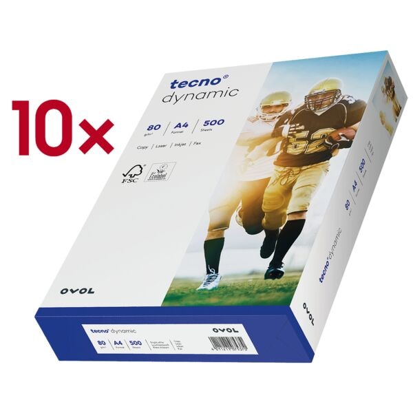10x multifunctioneel printerpapier »Dynamic« A4 80 g/m² - 500 bladen