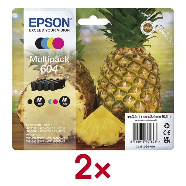 Set van 2 inktcartridges »604 BK/C/M/Y« (C13T10G64010)