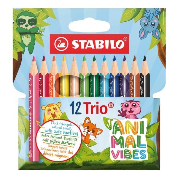 Kleurpotloden »Trio Animal Vibes« 12 stuks