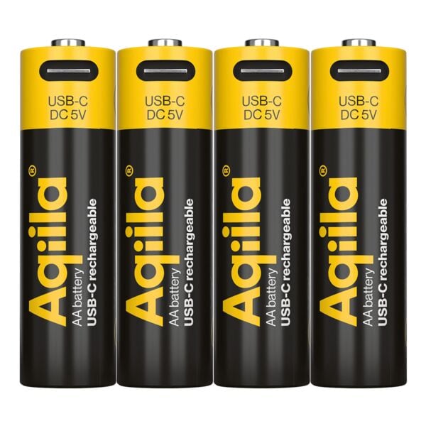 Li-ion-accu »USB-C Rechargeable« AA / Mignon 2000 mAh 4 stuks