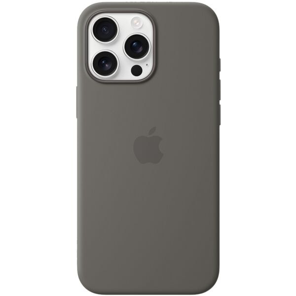 Smartphonehoes met MagSafe »Siliconenhoes« iPhone 16 Pro Max steengrijs
