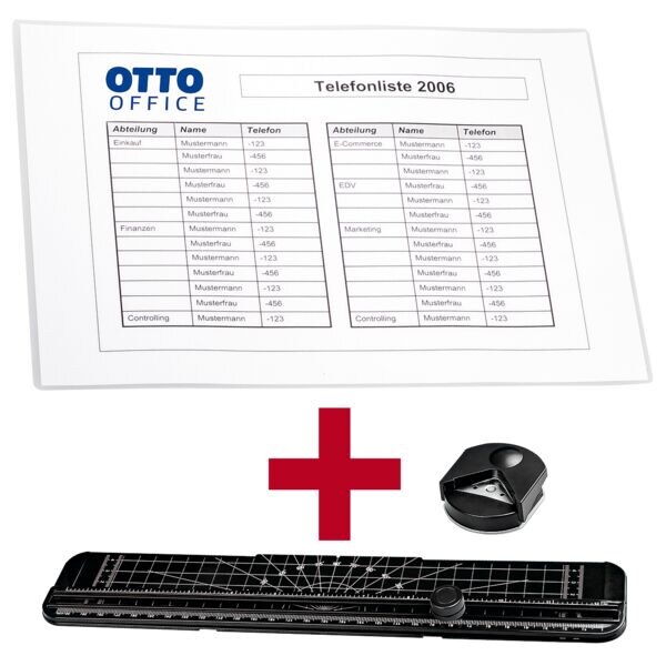 Lamineerfolie A4 100 stuks 125 micron »beschichtet« incl. snijset