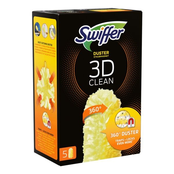 Pak met 5 stofmagneet doekjes »360°« (navulling)