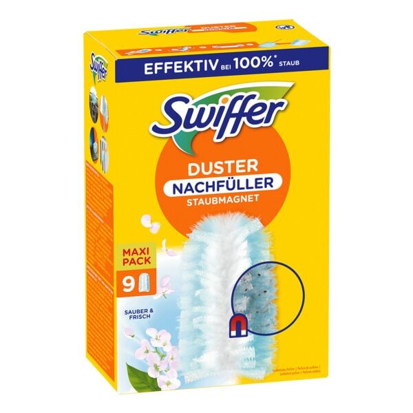Pak met 9 navuldoeken met geur voor Duster stofmagneet