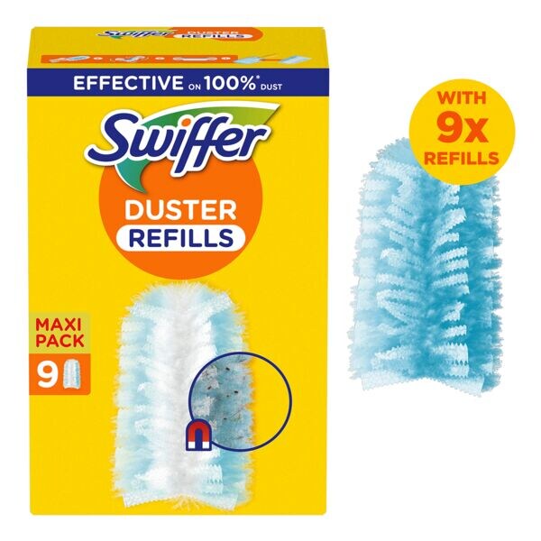 Pak met 9 navullende doekjes voor Duster staubmagnet