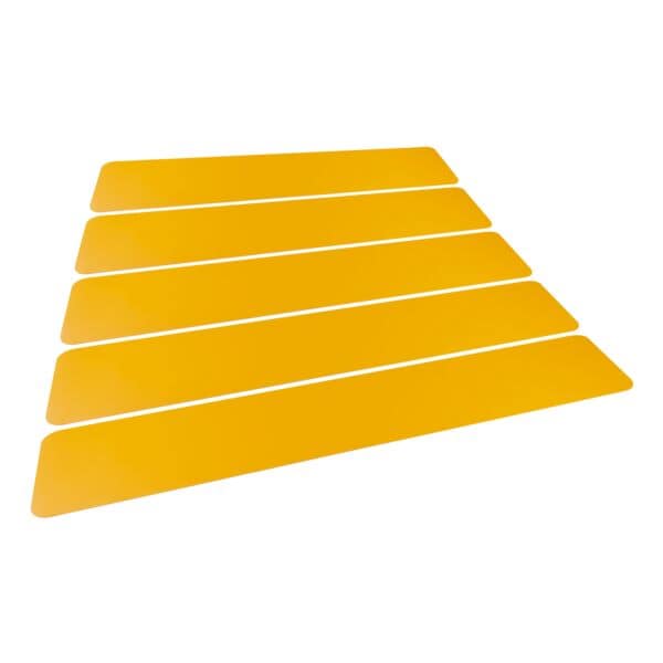 Vloermarkering zebrapad 20 x 120 cm geel pak met 5