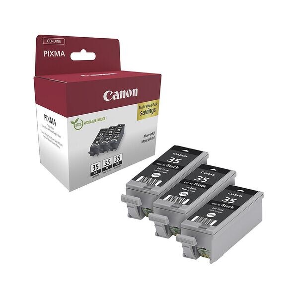 Pak met 3 originele inktcartridges BK »PGI-35«