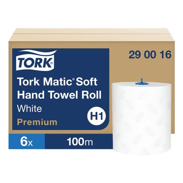 Papieren handdoeken »Matic&reg; H1 Premium Soft« 2-laags wit 6 rollen