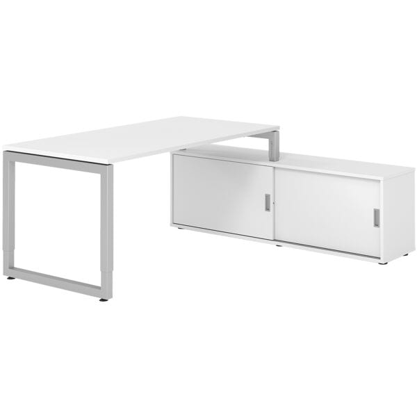 Bureau in hoogte verstelbaar (handmatig) incl. dressoir »Alicante« 160 cm onders