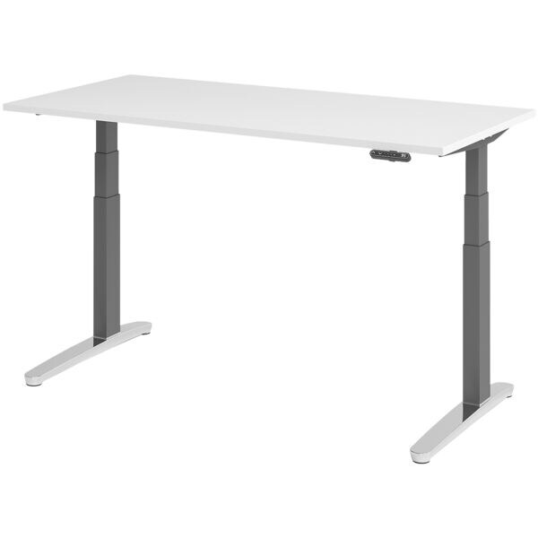 In hoogte verstelbaar bureau (elektrisch) »Alicante« 160 cm onderstel grafietkle