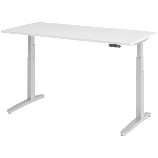 Elektrisch in hoogte verstelbaar bureau »Alicante« 160 cm onderstel zilverkleuri