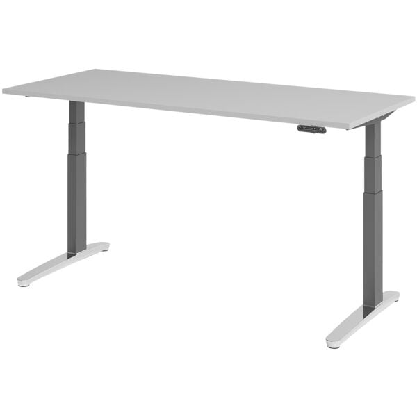 Elektrisch in hoogte verstelbaar bureau »Alicante« 180 cm onderstel grafietkleu