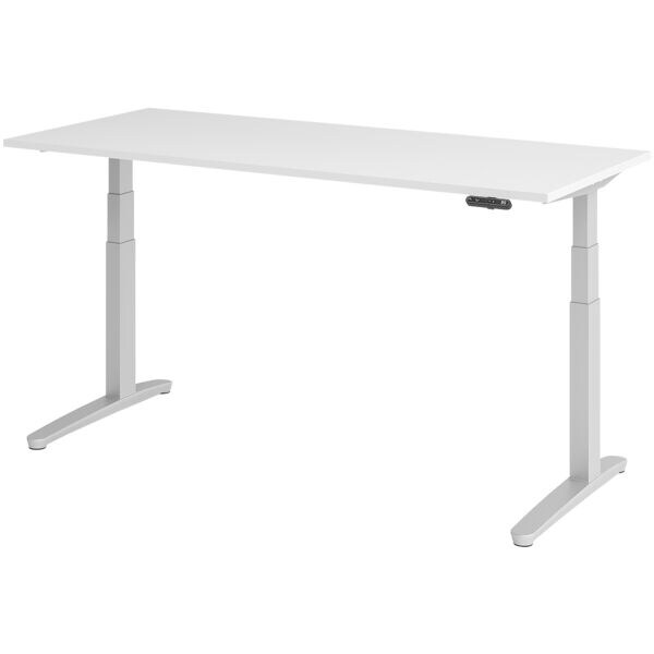 In hoogte verstelbaar bureau (elektrisch) »Alicante« 180 cm onderstel zilverkleu