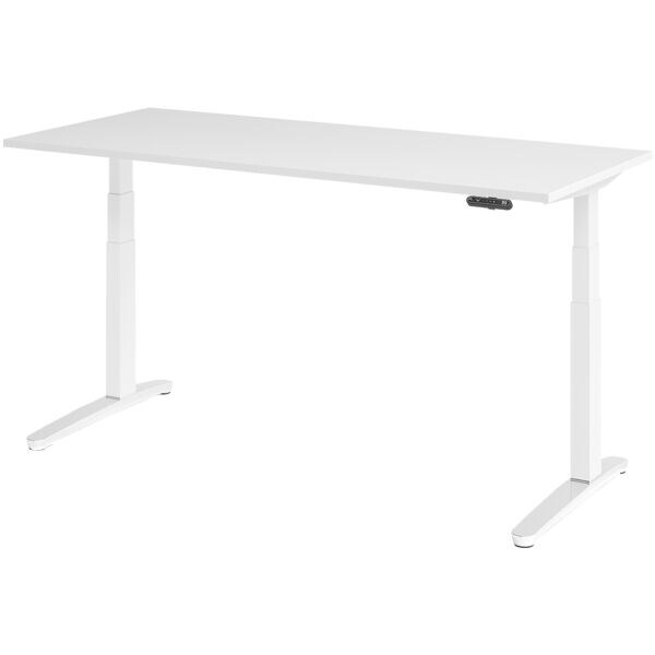 Elektrisch in hoogte verstelbaar bureau »Alicante« 180 cm onderstel wit gepolijs