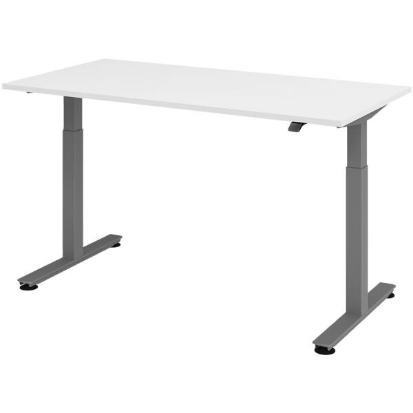 In hoogte verstelbaar bureau (elektrisch) »Alicante« 160 cm onderstel grafietkle