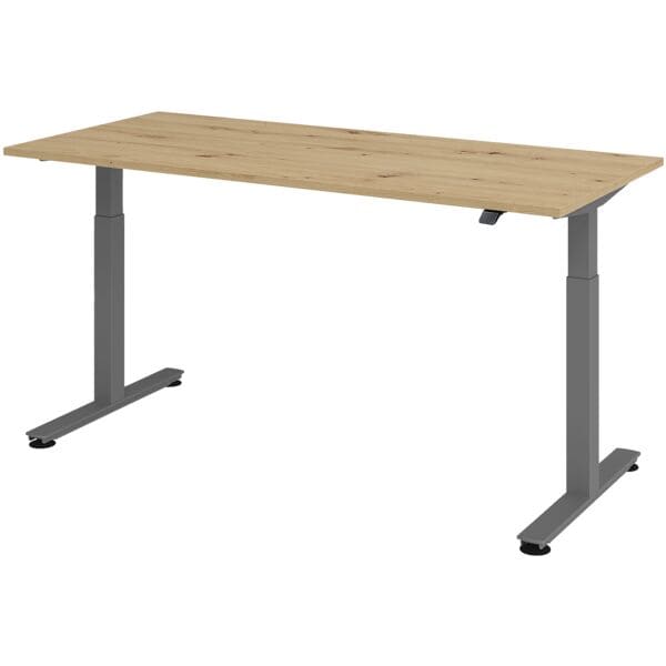 Elektrisch in hoogte verstelbaar bureau »Alicante« 180 cm onderstel grafietkleur