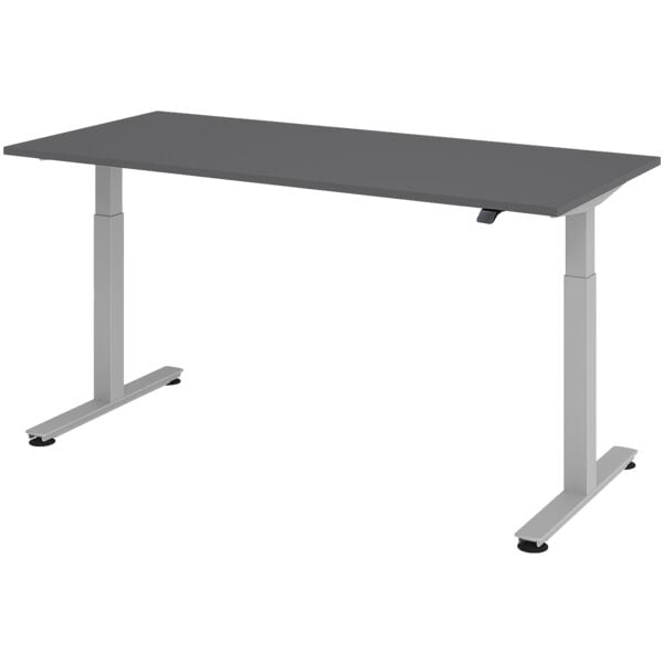 In hoogte verstelbaar bureau (elektrisch) »Alicante« 180 cm onderstel zilverkleu