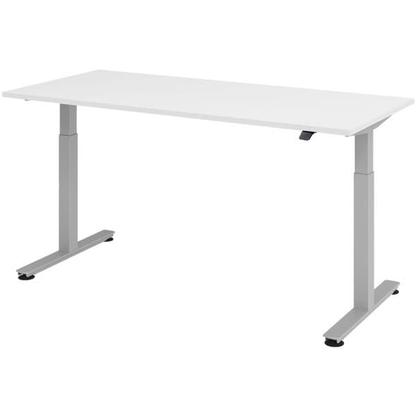 In hoogte verstelbaar bureau (elektrisch) »Alicante« 180 cm onderstel zilverkleu
