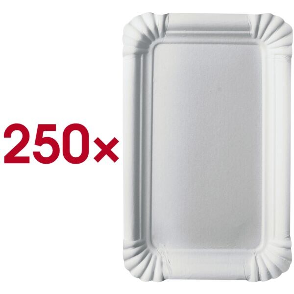 Wegwerpborden pure 10 x 16 cm 250 stuks