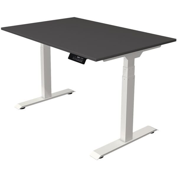 Bureau in hoogte verstelbaar (elektrisch) »Oxford« 120 cm onderstel wit