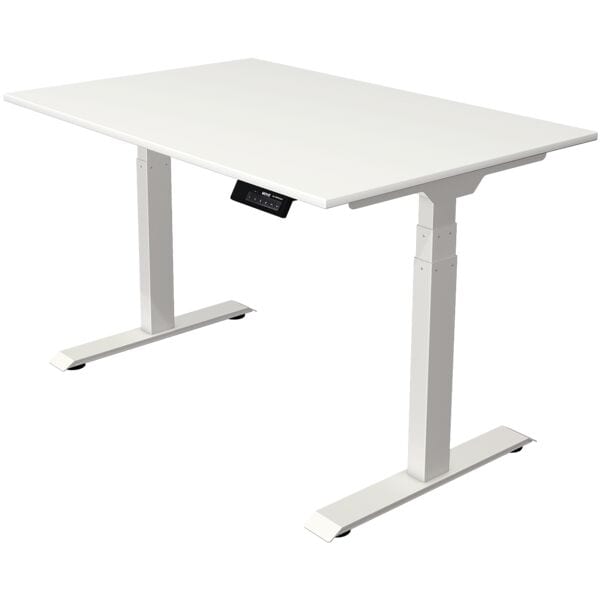 Bureau in hoogte verstelbaar (elektrisch) »Oxford« 120 cm onderstel wit
