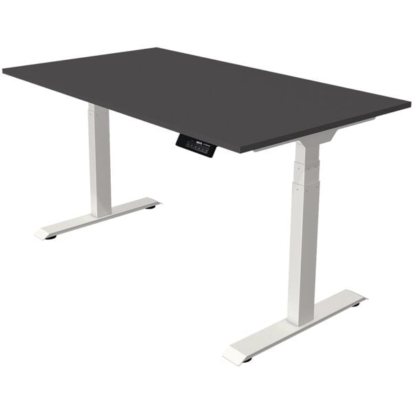 Bureau in hoogte verstelbaar (elektrisch) »Oxford« 140 cm onderstel wit