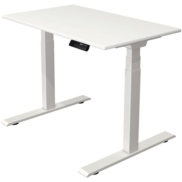 Bureau in hoogte verstelbaar (elektrisch) »Oxford« 140 cm onderstel wit