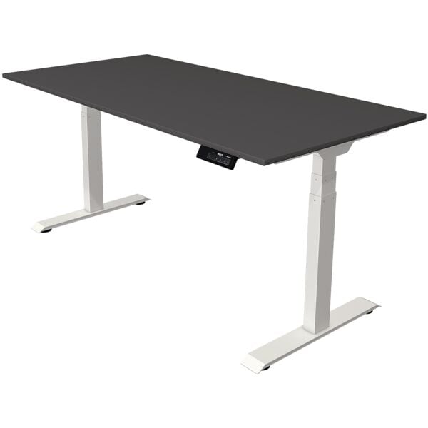 Elektrisch in hoogte verstelbaar bureau »Oxford« 160 cm onderstel wit