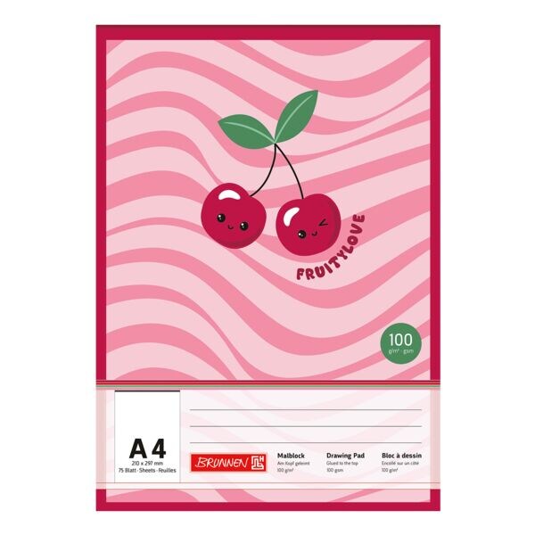 Kleurblok A4 »Fruity Love« 100 g/m²