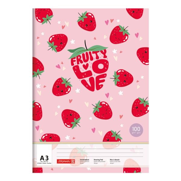 Tekenenblok A3 »Fruity Love« 20 bladen
