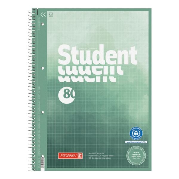 Collegeblok A4 »Student« 80 bladen geruit
