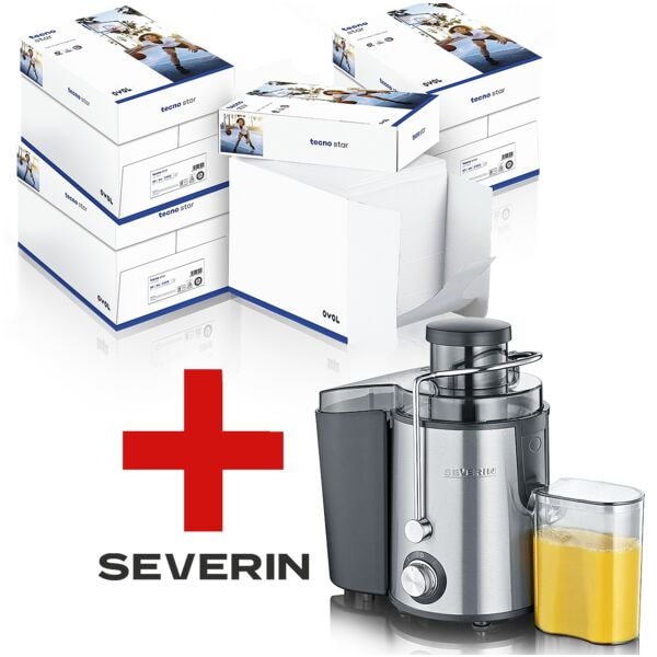 4 maxi-boxen à 2500 bladen kopieerpapier »Star« incl. sapcentrifuge »ES 3566«