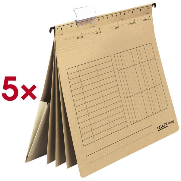 5 meervoudige hangmappen »UniReg«