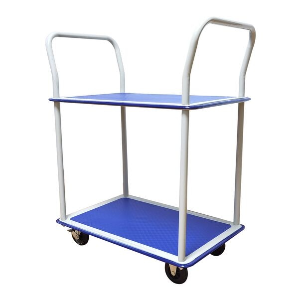 Platformwagen met 2 verdiepingen 75,5 x 47 cm draagvermogen 200 kg
